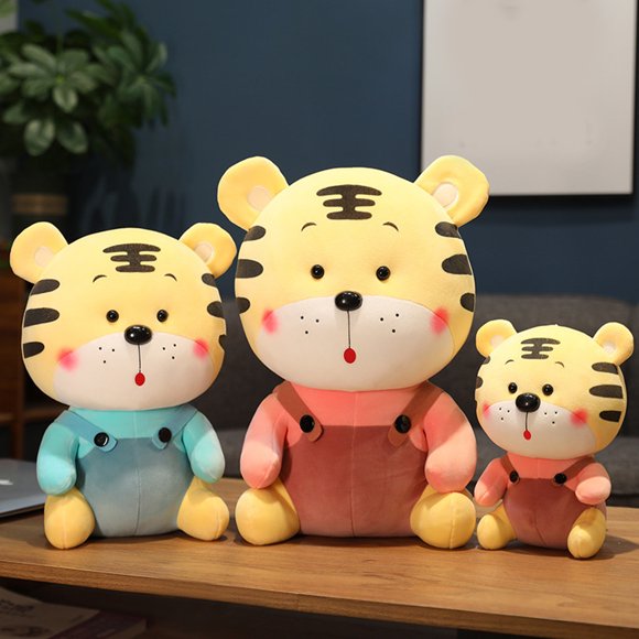 Chinese New Year Tiger Festive Three-dimensional Facial Expression New Year Gift Collection Chinese Zodiac Tiger Plush Toy for 2022