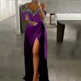 thumbnail image 1 of Gspmoly Robe pour Femmes, Robe à Épaules Dénudées pour Femmes, Robe à Manches Longues à Col en V, Robes de Mariage pour Femmes, Cadeaux de Vacances, 1 of 6