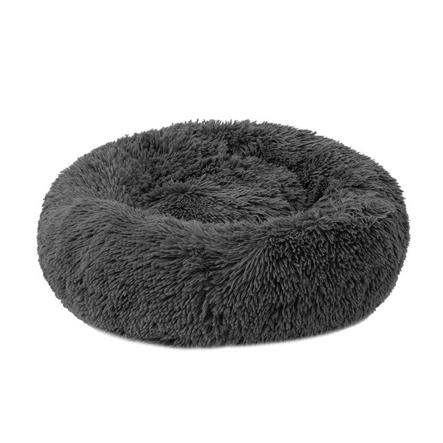 Labymos Cat Bed Dog Bed Soft Plush Round Pet Bed Warming Washable Round Bed