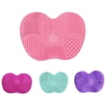 thumbnail image 4 of Baohd Makeup Brush Scrub Pad Foldable Cosmetic Cleaning Mat Silicone Brush Washing Pad M, 4 of 9