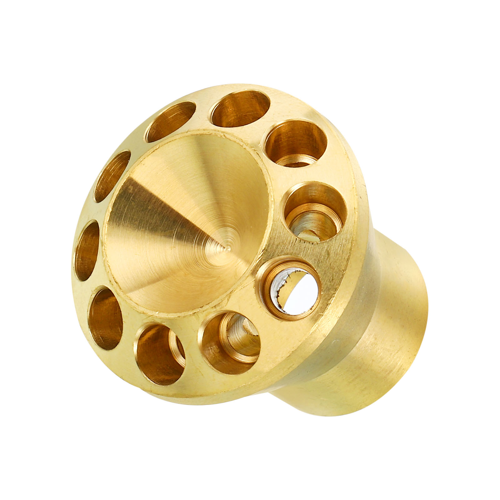 Unique Bargains Brass Liquid Distributor, 5/8 x 1/4 Inch 10 Hole Copper Joints Refrigerant Liquid Separator