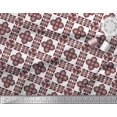 thumbnail image 2 of Soimoi Red Heavy Satin Fabric Triangle Art Geometric Printed Fabric 1 Yard 54 Inch Wide, 2 of 3