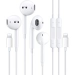 Earbuds with Lightning Connector Headphones (Built-in Microphone & Volume Control) [Apple MFi Certified]Compatible with iPhone 13/ 12/SE/11/XR/XS/X Plus Support All iOS System- 2 pack