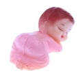 thumbnail image 3 of GUOOL 24 Pieces Mini Sleeping Baby Figures Plastic Baby Shower Favor Party Table pink, 3 of 9