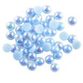 thumbnail image 1 of KLKCMS 100 Pcs Demi-Perle Dos Plat 8 mm Bricolage Décoration Artisanale Bleu, 1 of 7