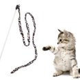 thumbnail image 4 of 1Pc Cat Funny Toy Teaser Stick Chaser Wand Leopard Print Tail with Bell, 4 of 11