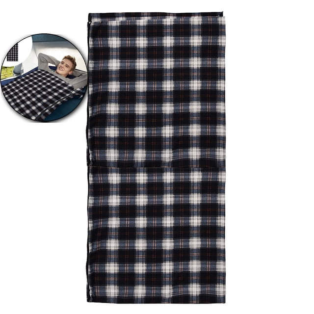 Dvruxg Lightweight Warm Weather Sleeping Bag for Camping - Adult Size, Soft Polyester Ripstop, 50°F/10°C Rated, Includes Storage Bag(Navy)