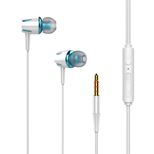 Heliisoer Wired Headphones Subwoofer In-Ear Wired Headphones Volume Upgrade Version For