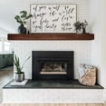 thumbnail image 3 of Luxe Surface 60 inch Floating Shelve Rustic Aged Color Wood Fireplace Mantel, 3 of 6