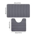 thumbnail image 3 of Sokhug Rugs Clearance Bathroom Rugs Sets 2 Foam Bath Mat for Toilet Soft Absorbent Bath Rugs Non-Slip Thick Machine Washable, 3 of 8