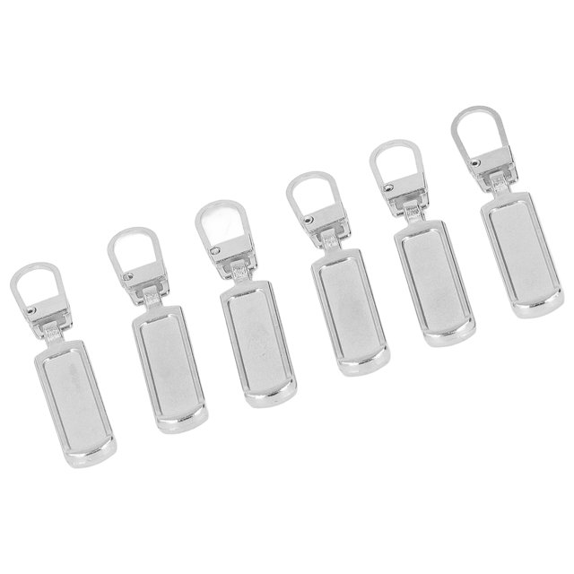 Zipper Pull Tab, Detachable Stainless Steel Metal Zipper Head For Clothing Silver