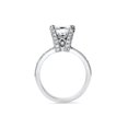 thumbnail image 2 of 2 7/8ct Princess Cut Pave Diamond Engagement Ring 14K White Gold, 2 of 3