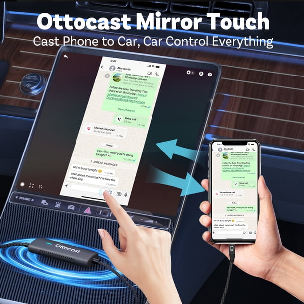 Ottocast Mirror Touch Wireless CarPlay Adapter That Lets Your Car