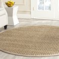 thumbnail image 1 of Safavieh Natural Fiber Collection NF114A Border Basketweave Tapis de Zone Seagrass, 7' x 7' Rond, Beige, 1 of 5