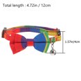 thumbnail image 2 of Nœud Papillon pour Chiens Collier Arc-en-Ciel Ajustable pour Chien Chat, 2 of 8