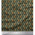 thumbnail image 1 of Soimoi Rayon Fabric Leaves Small Print Fabric by The Yard 56 Inch Wide, 1 of 3