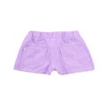 thumbnail image 3 of Baby Girls Casual Denim Shorts Solid Color High Waist Button Ripped Jeans with Side Pockets Purple 2-3 Years, 3 of 5
