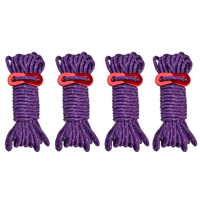 Shengyu 1/2/3 4X Tent Lanyard Reflective Rope Wind Cord High-strength Fine Workmanship DIY Prop Universal Outdoor Accessories Replaced Part Purple 1 Pc