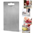 thumbnail image 1 of Amdohai Lixada 1.8MM Thick Titanium Cutting Board for Home Kitchen Cooking Outdoor Camping Hiking Backpacking, 1 of 8