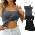 thumbnail image 1 of ORUYROP Débardeurs en Coton avec Bretelles Spaghetti Réglables Couche Cami Col Rond S - 5X, 1 of 7