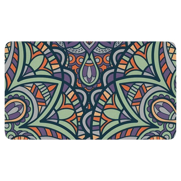 Stylish Moroccan Trellis Area Rug in Cream (30x17 Inch) - Non-Slip, Washable - Perfect Small Oriental Accent Rug for Indoor Spaces