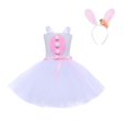 thumbnail image 2 of TIMIFIS Robes de Princesse de Pâques pour Filles Robe pour Tout-Petits Filles Robe de Pâques une Pièce Sans Manches Robe de Vacances Lapin Tulles avec Bandeau pour 7 Ans, 2 of 8