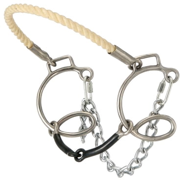 Tough 1 6 Cheek Sweet Iron Snaffle Rope N Nose Bit
