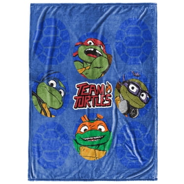 Teenage Mutant Ninja Turtles Kids' Silk Touch Fleece Throw, 100% Polyester