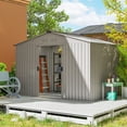 thumbnail image 2 of Outsunny 9' x 6' Garden Storage Shed w/ Steel Foundation Kit, 2 of 10