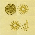 thumbnail image 1 of Ahgly Company Tapis d'Intérieur Lavables en Machine, Carrés de Transition Jaune Soleil, 8' Carré, 1 of 7