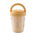 thumbnail image 2 of Leachable Fruit Cup With Fork Portable Picnic Box Large Capacity Storage Plastic Cup Sealed And Leak Proof Salad Box, 2 of 3