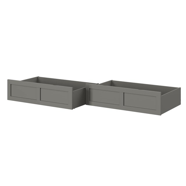 AFI Ensemble de 2 Tiroirs de Lit Gris Simple/double, (Ag8006339)