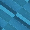 thumbnail image 1 of Ahgly Company Tapis d'Intérieur Lavable à la Machine, Carré, Transitionnel, Bleu, Tapis de Zone, 5 Pieds Carré, 1 of 7