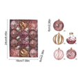 thumbnail image 3 of WLOELOEW 12-Piece Christmas Ball Ornament Set Style E Plastic Glitter Special Shape Tree Pendant Mixed Decor For Xmas Tree Home Holiday E, 3 of 6
