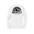 thumbnail image 2 of Gravity Outdoor Co. Chandail à Manches Longues - Blanc - Logo Noir - 3TG, 2 of 2