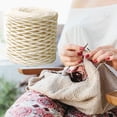 thumbnail image 2 of 490Ft /150M Natural Raffia Craft Yarn, Paper Fiber Raffia Ribbon Material, DIY Hand Craft Supply for Gift Wrapping, Crochet Work, Making Beach Bags, Hats and Woven Baskets, Multiple Color Options, 2 of 4