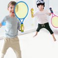 thumbnail image 3 of Kids Tennis Racquet Set Funny Tennis Racket with Balls for Outdoor Training, 3 of 10