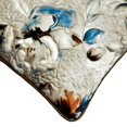 thumbnail image 2 of Toss Pillow Covers, Decorative Silver 12"x12" (30x30 cm) Throw Pillow Covers, Satin Floral & Quilted Throw Pillows For Couch, Nature & Floral Pattern Contemporary - Humming Floral, 2 of 3