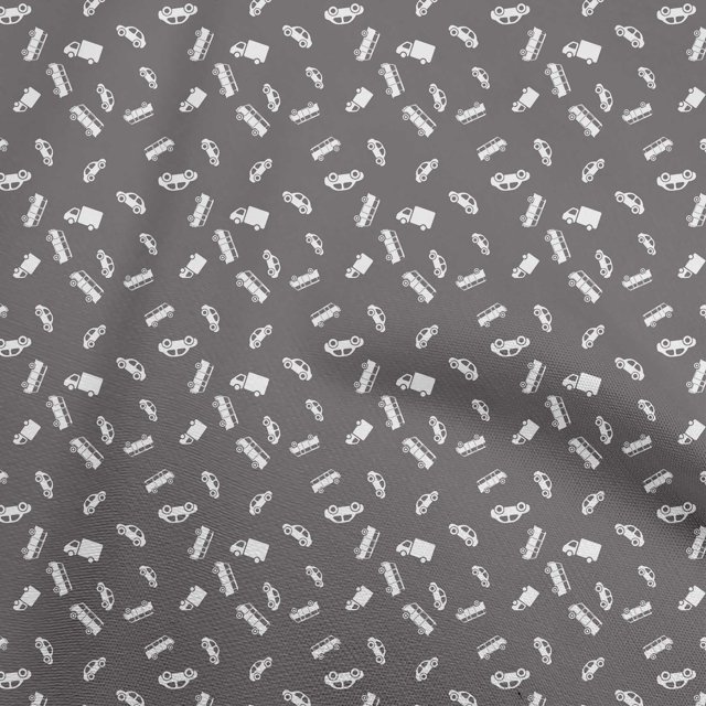 oneOone Cotton Flex Gray Fabric Car Craft Projects Decor Fabric Printed By The Yard 40 Inch Wide