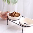 thumbnail image 2 of TIELUTT Elevated Dog Bowl Stand with Frame for Easy Feeding and Improved Digestion, 2 of 4