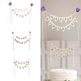 thumbnail image 4 of Happy Birthday Cake Toppers Flags Bunting Banners Party Decor Cake Toppers B0V0, 4 of 9