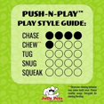 thumbnail image 3 of CHUANK Push-N-Play Ball Blue 10 inch  Interactive Hard Plastic Toy for Dogs, 3 of 4