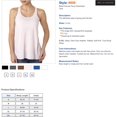thumbnail image 4 of Bella Ladies Flowy Racerback Tank, M, True Royal, 4 of 4