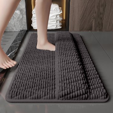 Fridja Tapis de Salle de Bain en Liquidation pour la Déco de la Maison, Tapis de Bain pour Frotter l'Arrière des Pieds, Épais, Doux et Antidérapant, Tapis de Bain Enveloppant, Absorbant l'Eau et Lavable, Tapis de Bain pour Douche de Salle de Bain