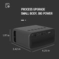 thumbnail image 3 of RuiJiao YT500 Mini HD Projector 24 ANSI Portable with USB AV Audio for iOS Android, Home Theater, ABS White Yellow Black, 3 of 9