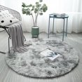 thumbnail image 2 of Fluffy Colorful Shag  Area Rug Plush Carpet For Kids Girls Living Room Bedroom Decor Multicolor Area Rug () Gradient Rainbow, 2 of 7