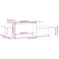 thumbnail image 4 of vidaXL Coffee Tables 2 pcs Brown Oak Engineered Wood, 4 of 5