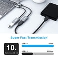 thumbnail image 2 of USB C to USB 3.0 Adapter, Benfei 2 Pack USB C to A Male to Female Adapter Compatible with MacBook 2019 2018 2017, Samsung Galaxy Note 8, Galaxy S8 S8+, 2 of 6