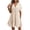 #0270-Beige, variant on Ailaofu Women's Summer Dresses Casual Midi Swing Short Sleeve V Neck Tiered A Line Flowy Beach Dress Sundress 2026