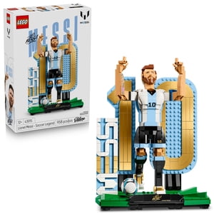 LEGO Editions Lionel Messi – Légende du football - Ensemble de construction pour garçons & Filles, Âges 12+ - Cadeau de soccer collectible avec plaque - Décor de la chambre ou de l'étagère pour enfants - 43015